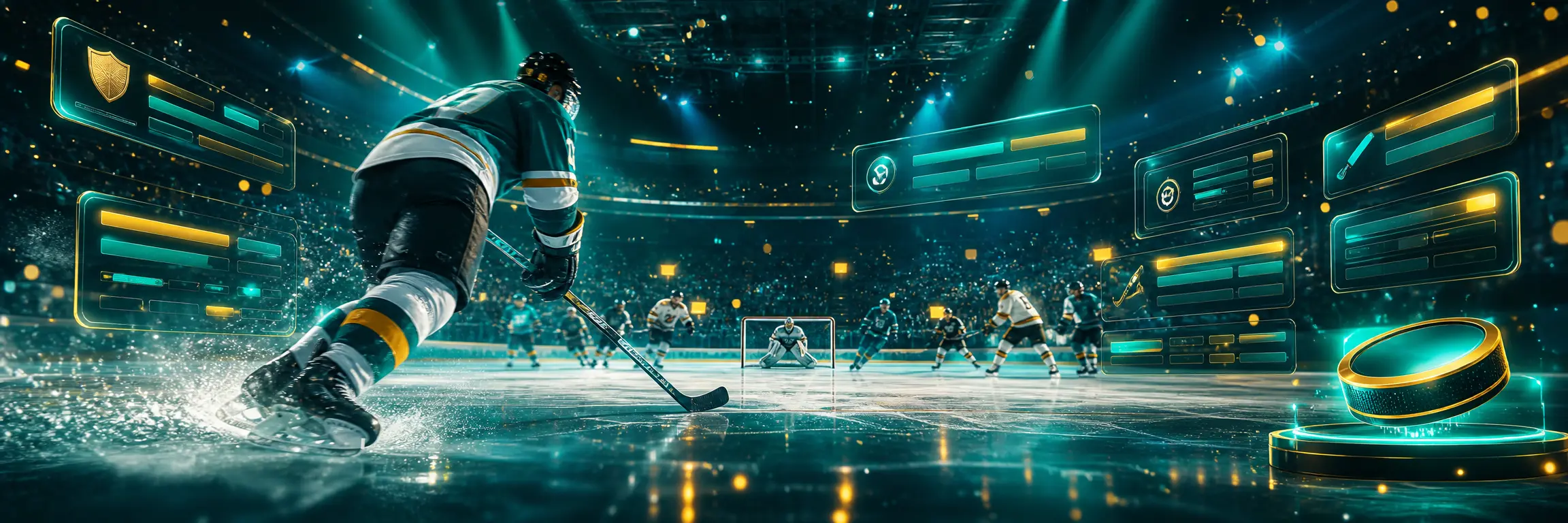 22Bet live betting: an ice hockey match with odds and live statistics on screen